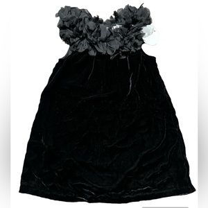 CHARABIA***Black Velvet Party Dress***Size 2 $389